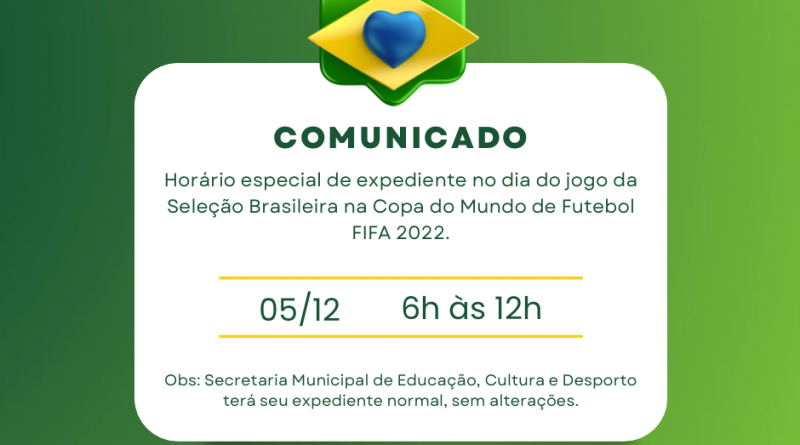 Comunicado: Dia 09/12, não funcionaremos devido ao jogo do Brasil – CRA-ES